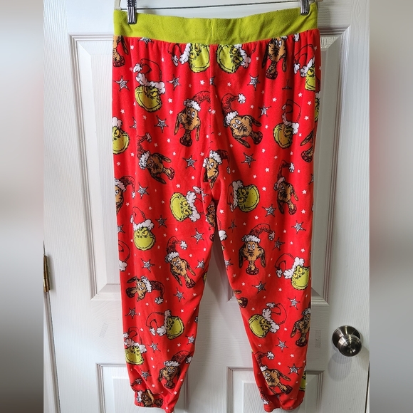 Dr. Seuss Grinch Christmas pajama capri pants women's size Large - Picture 5 of 6